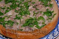 Запеченная курица на "тарелке" из теста